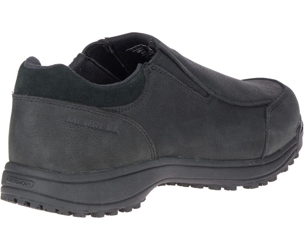 Zapatos De Seguridad Hombre - Merrell Sutton Moc Ac+ Pro - Negras - HJNU-12957